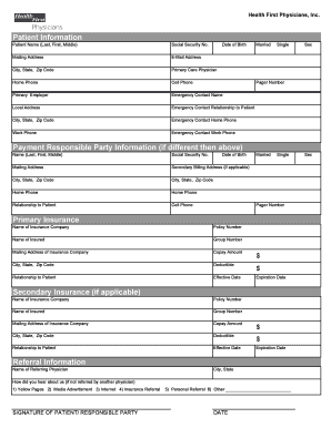 Patient Information Form