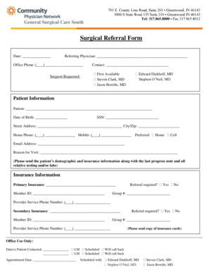 Surgical Referral Form