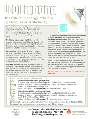 LED Lighting Rebate Coupon
