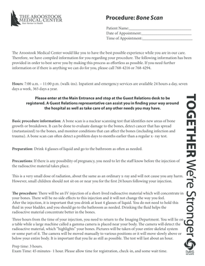 Bone Scan Procedure Information