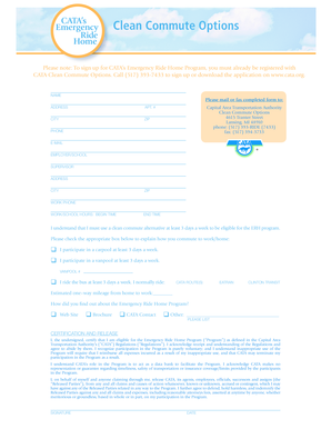 CATA Clean Commute Options Application