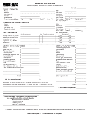 Financial Disclosure Form