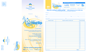 Bike Hike Registration Form