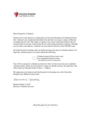 Adult Volunteer Interest Form
