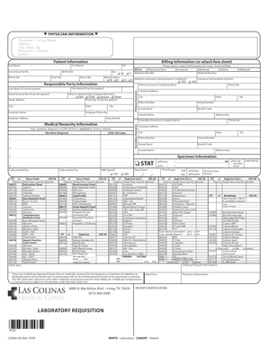 Medical Laboratory Requisition Form