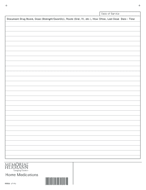 Medical Drug Administration Form