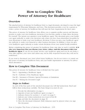 Power of Attorney for Healthcare