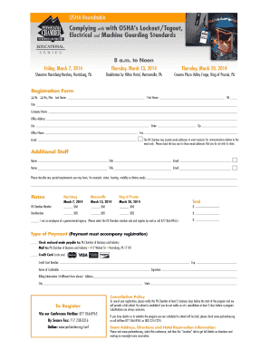 PA Chamber Event Registration Form