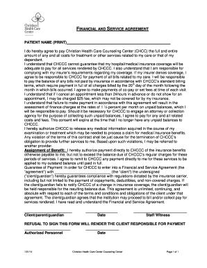 Financial and Service Agreement