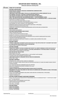 Mountain West Financial Wholesale Underwriting Submission Form