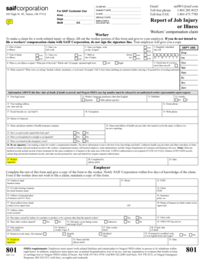 Oregon Workers' Compensation Claim Form