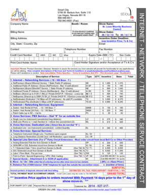 Smart City Internet and Telephone Service Contract
