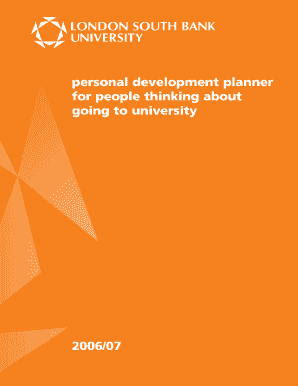 Personal Development Planner for University Students