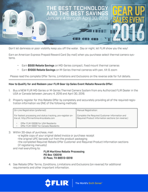 FLIR Thermal Camera Rebate Form