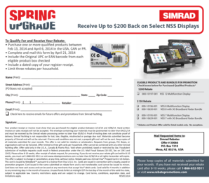 Simrad NSS Display Rebate Form
