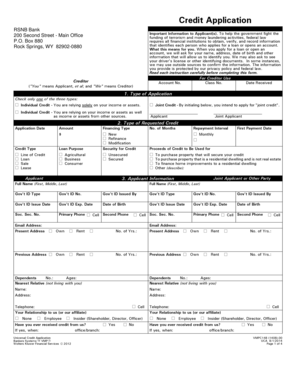 Universal Credit Application
