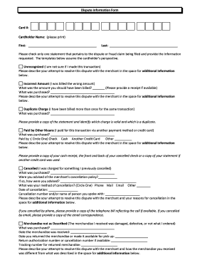 Debit/ATM Card Dispute Fraud Package Checklist