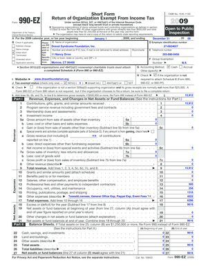 Form 990-EZ Return of Organization Exempt From Income Tax