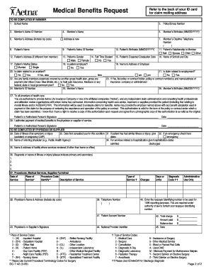 Medical Benefits Claim Form
