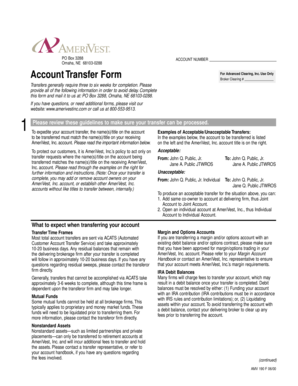 Account Transfer Form