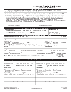 Universal Credit Application Real Estate