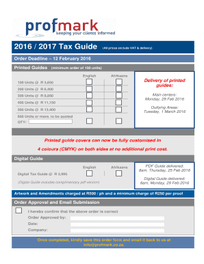TG Order Form 2016 2017