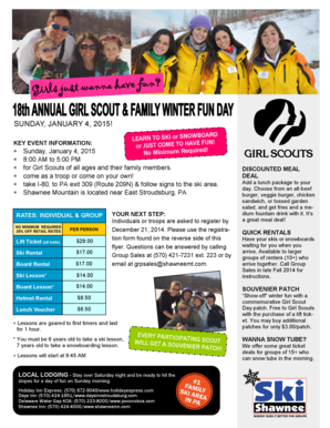 Girl Scouts Ski and Snowboard Event Registration