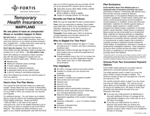 Fortis Health Short Term Medical Application