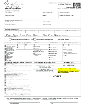 MMI Loan Submission Form