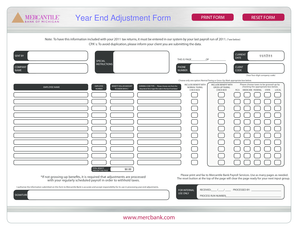 Mercantile Bank Payroll Tax Form