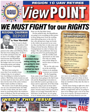 Region 1C UAW Retiree Petition