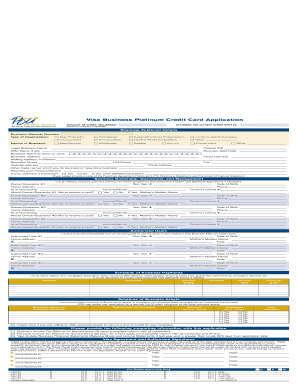Visa Business Platinum Credit Card Application