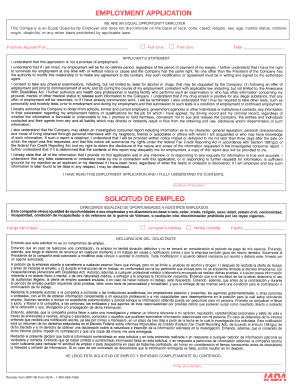Employment Application Form