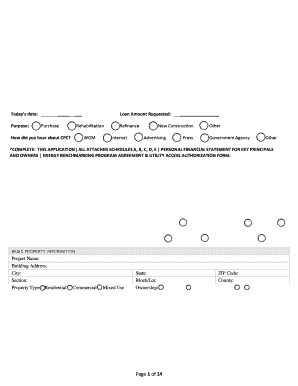 Commercial Property Loan Application Form