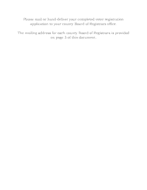 Alabama Voter Registration Form