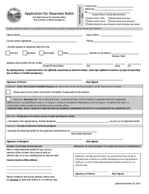 Montana Absentee Ballot Application