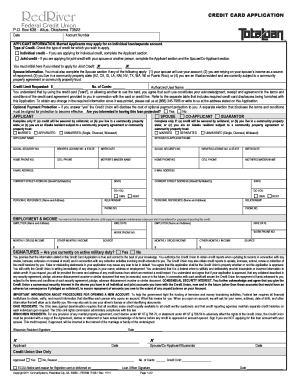 Credit Card Application Form