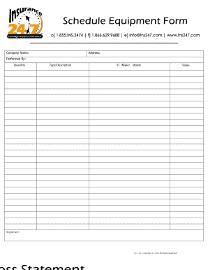 Insurance Inspection Form