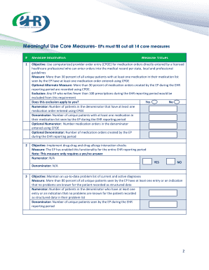 Medicare EHR Incentive Program Stage 1 Attestation Worksheet