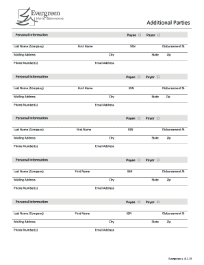 Additional Parties Form