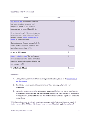 Carnegie Summit Attendance Request Toolkit