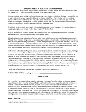 Bike-A-Thon Liability Waiver