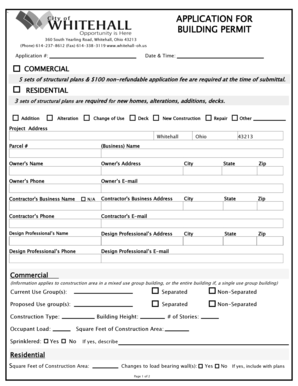 Building Permit Application