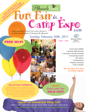 Albemarle Family Expo Registration Form