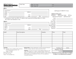 NCSBS W-9 Form