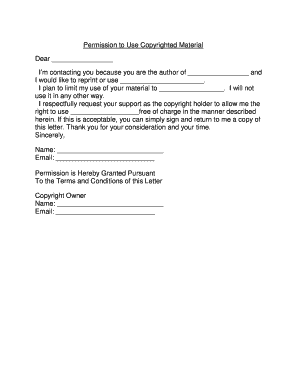 Permission to Use Copyrighted Material