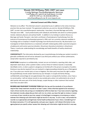 Informed Consent and Office Policies
