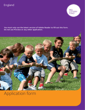 Awards for All England Application Form