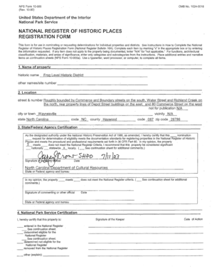 National Register of Historic Places Registration Form