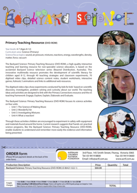 Backyard Science Primary Teaching Resource